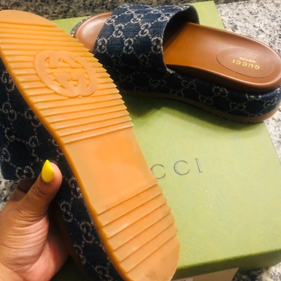 AUTHENTIC DENIM GG SLIDES - Picture 3 of 4